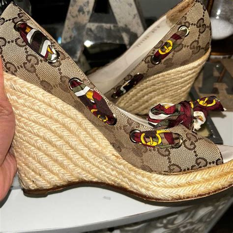 gucci wedge platform.